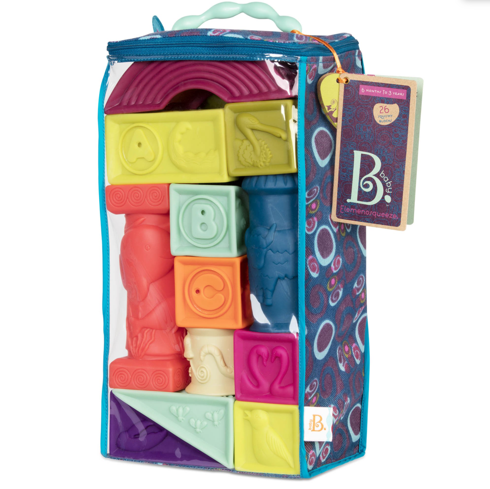 B.Toys Μαλακοί 26 Κύβοι One Two Squeeze BX1003Z - Main Image