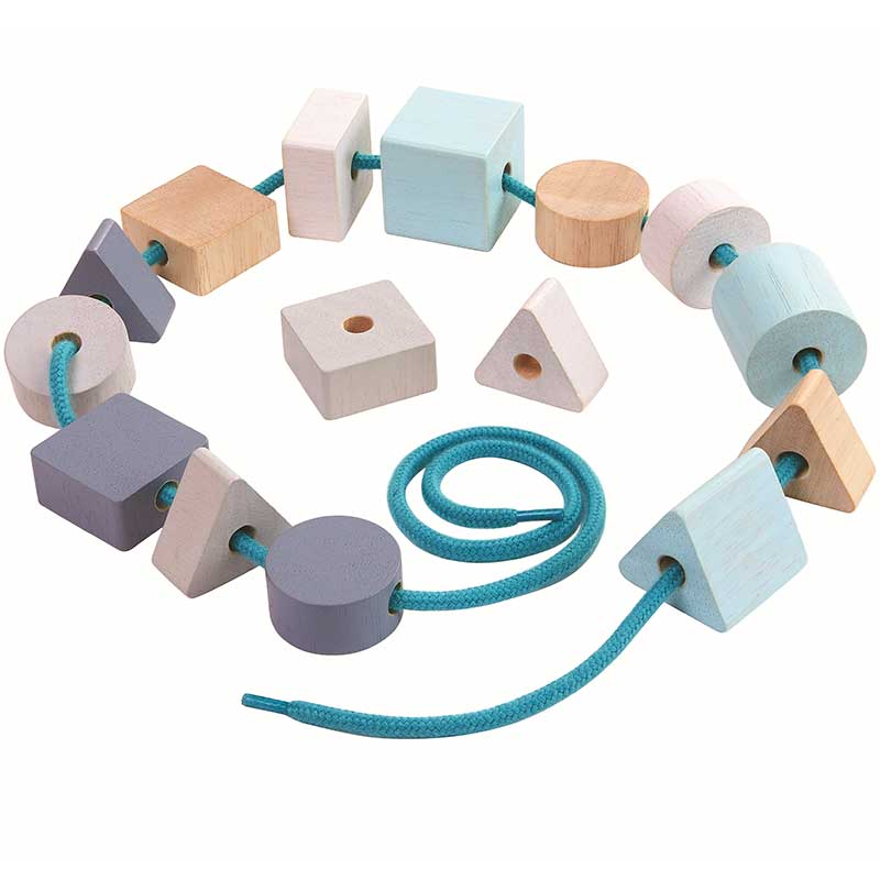 Plan Toys Χάντρες Γεωμετρικά σχήματα - Main Image