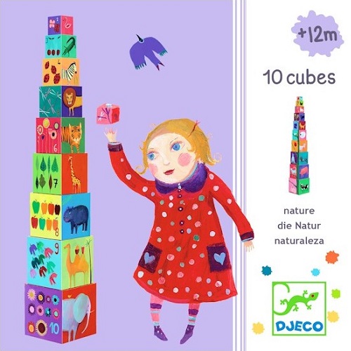 Djeco Κύβοι σχεδίων 'ζωάκια και φύση' - Main Image