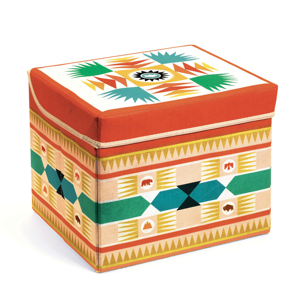 Djeco Toy boxes Seat toy box - Tepee - Main Image