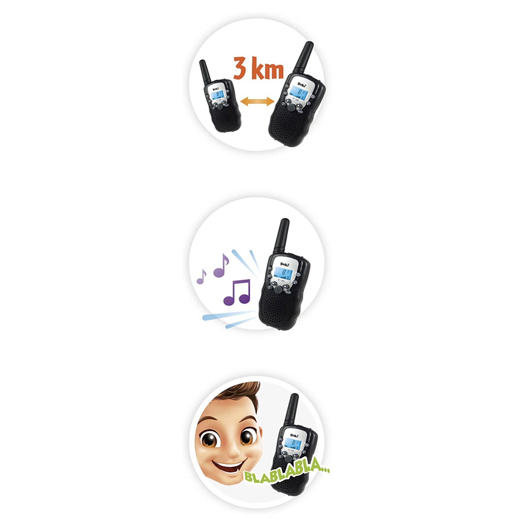 BUKI WALKIE TALKIE ΕΜΒΕΛΕΙΑ 3km - Main Image