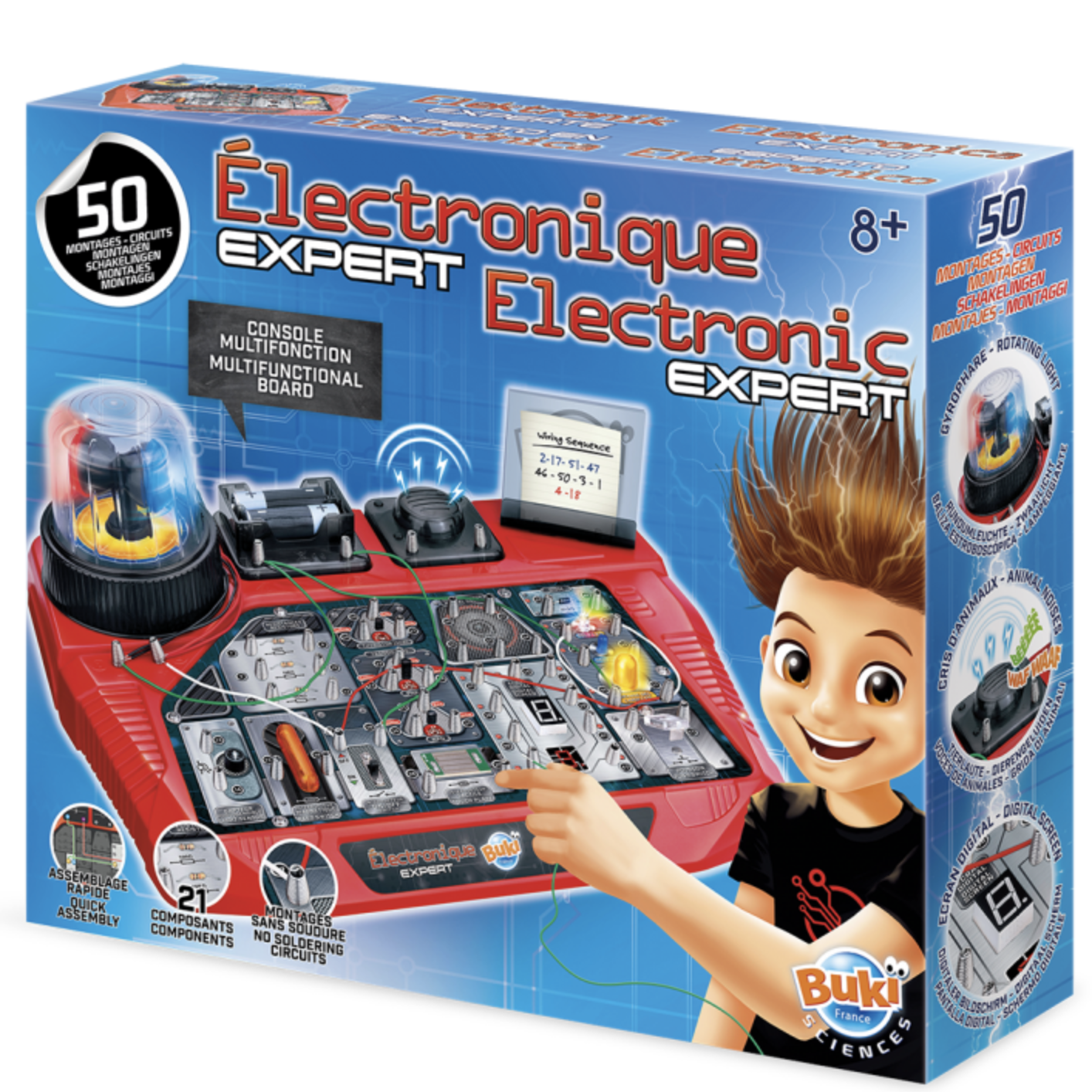 7160  Φτιάχνω Ηλεκτρικά Κυκλώματα -50 Πειράματα Electronic Expert για 8+ Ετών - Main Image