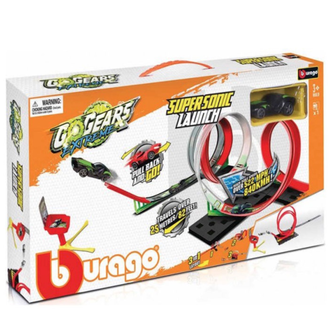 Bburago Πίστα Go Gears Extreme Supersonic Launch 1 Car για 3+ Ετών - Main Image