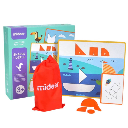Mideer - Παζλ με γεωμετρικά σχήματα - Main Image