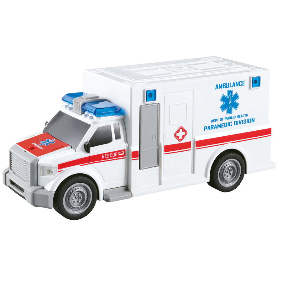 Metropoli - Ambulance 1:20 With Lights And Sound Set - 2 Pcs - Main Image