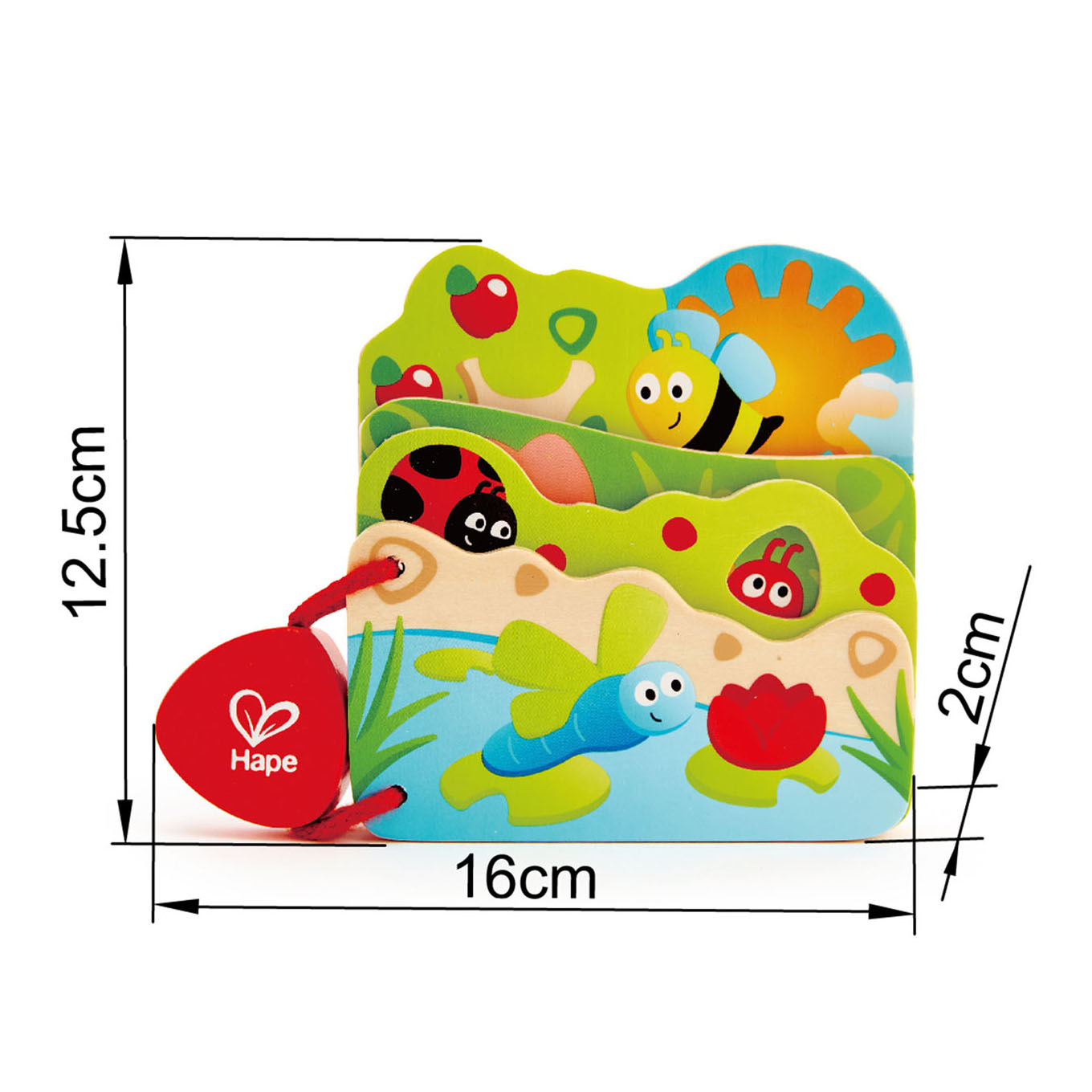 Hape Early Explorer Ξύλινο Baby's Bug Βιβλιαράκι - Main Image