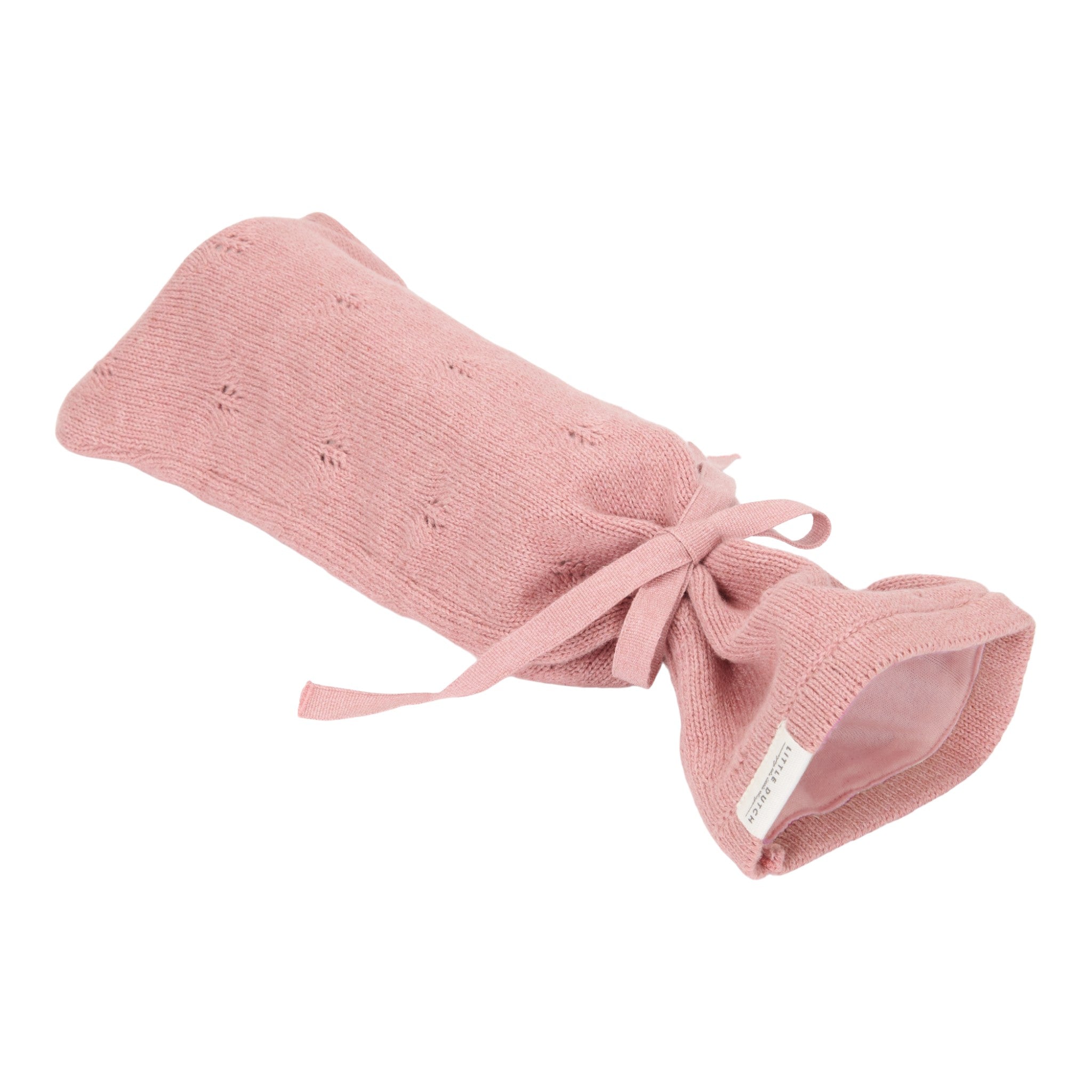 LITTLE DUTCH. Πλεκτό κάλυμμα μπουκαλιού Pure Pink Blush - Main Image