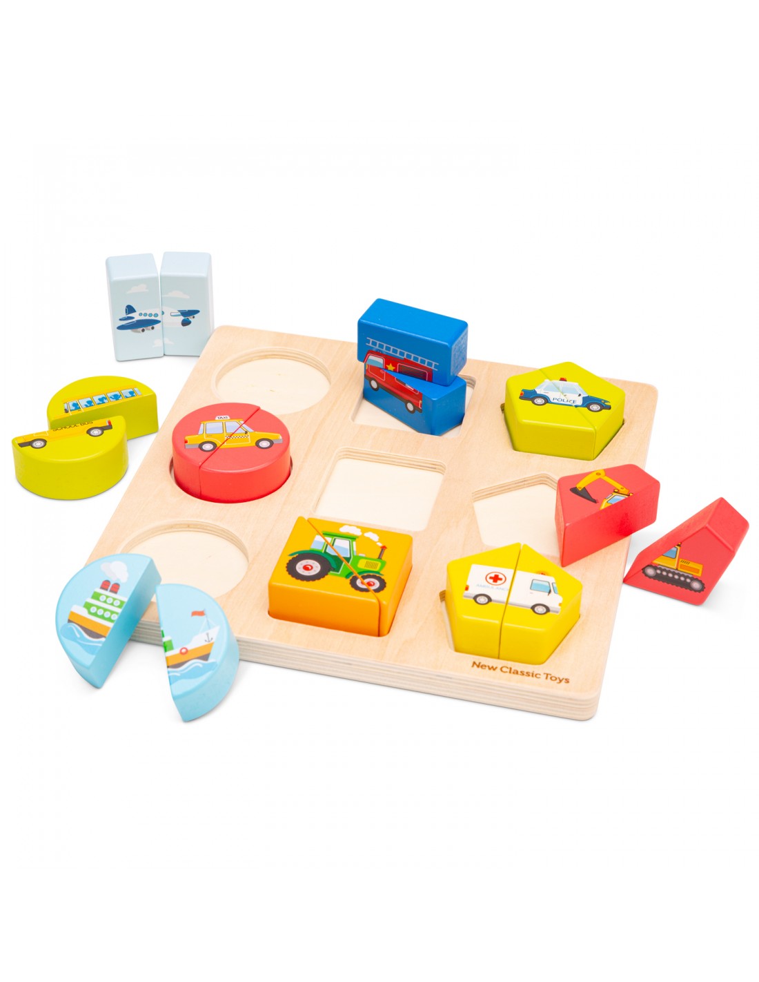 SHAPE BLOCK PUZZLE - VEHICLES - Main Image