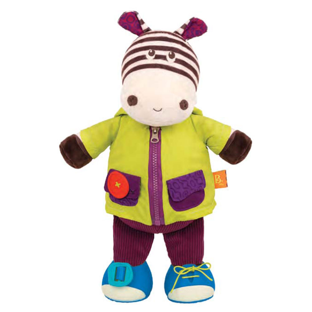 B.Toys Ζέβρα εκμάθησης ντυσίματος που γελάει 38 εκ. - Main Image